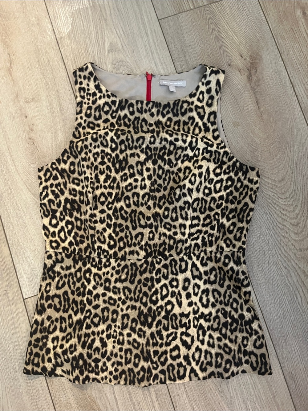Banana Republic Girls Leopard Print Sleeveless Dress - Black & Cream